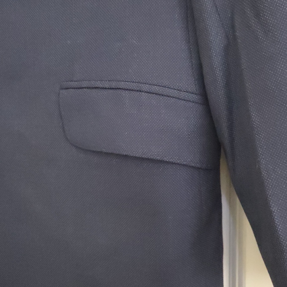 Classic Wool Navy Blue Men's Suit - Picture 5 of 8